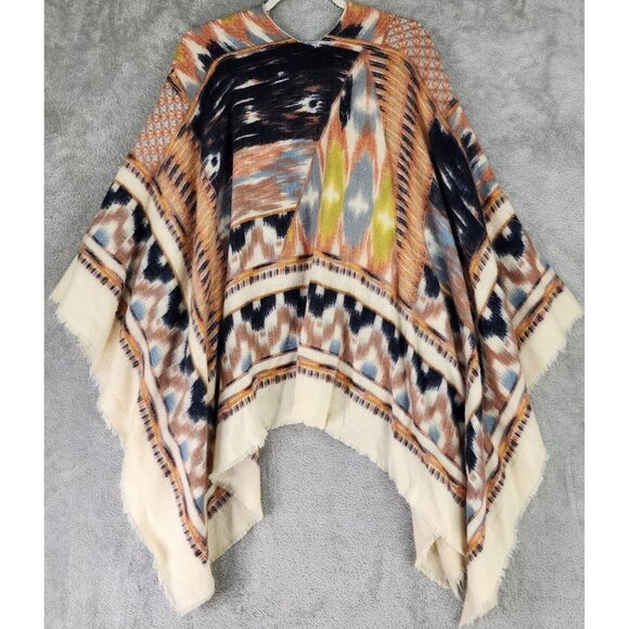 Woven Heart Cardigan Womens One Size Southwestern Cowgirl Casual Open Front - Picture 2 of 10